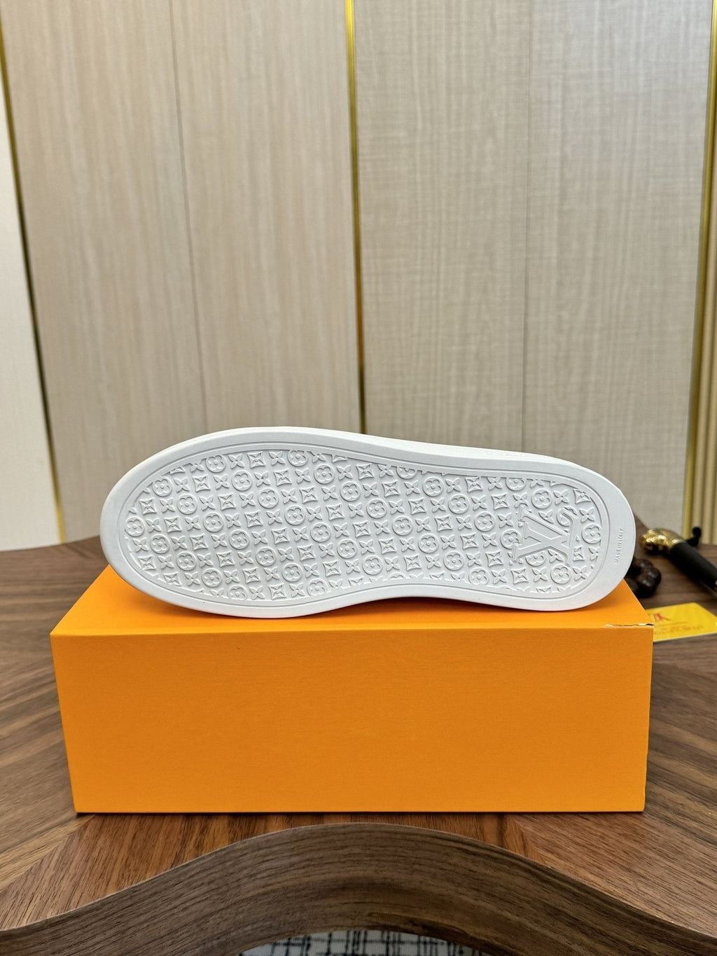 Louis Vuitton Textured Slip-On Sneakers — detail