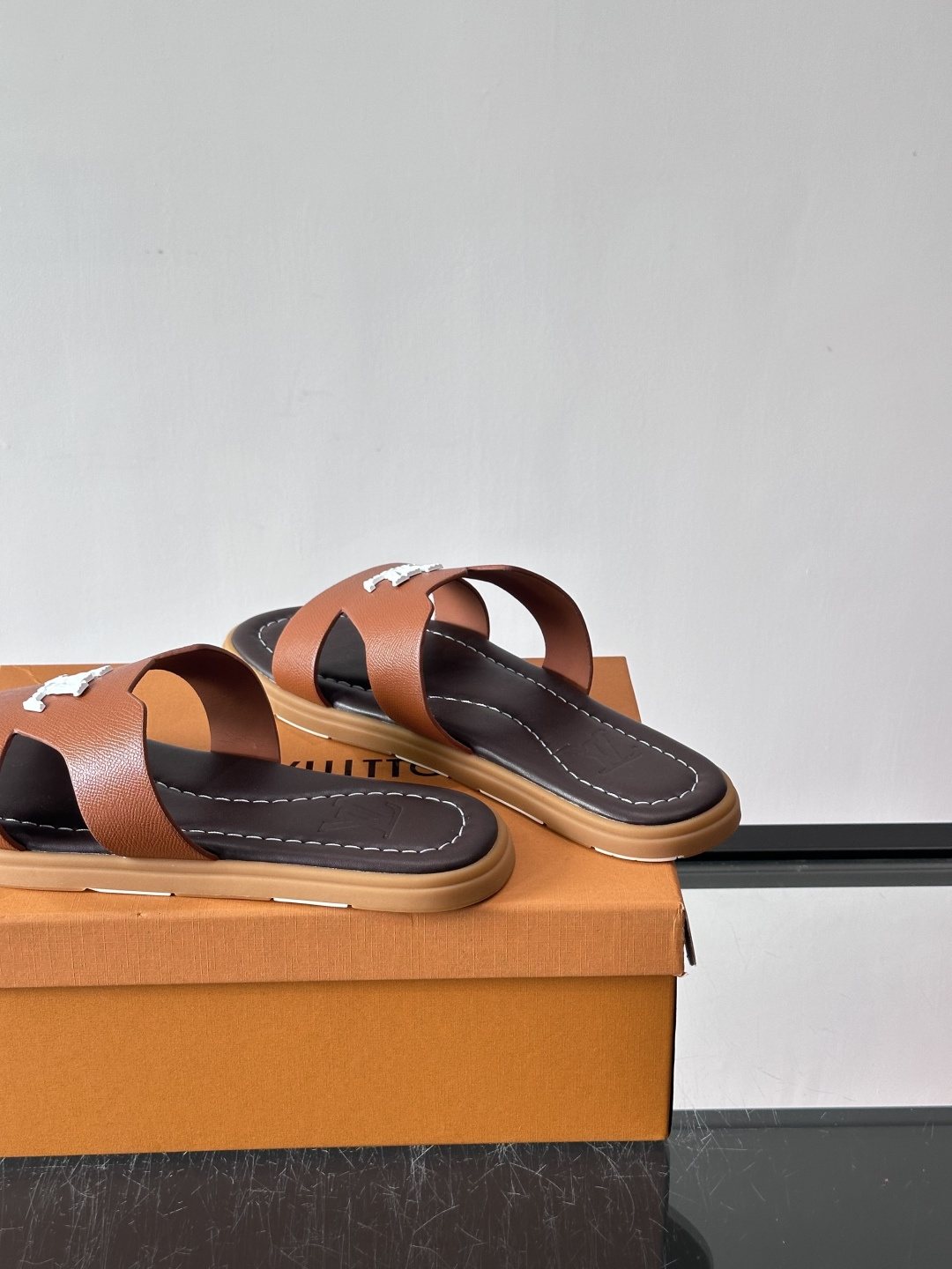 Louis Vuitton Isola Monogram Slide Sandals — side