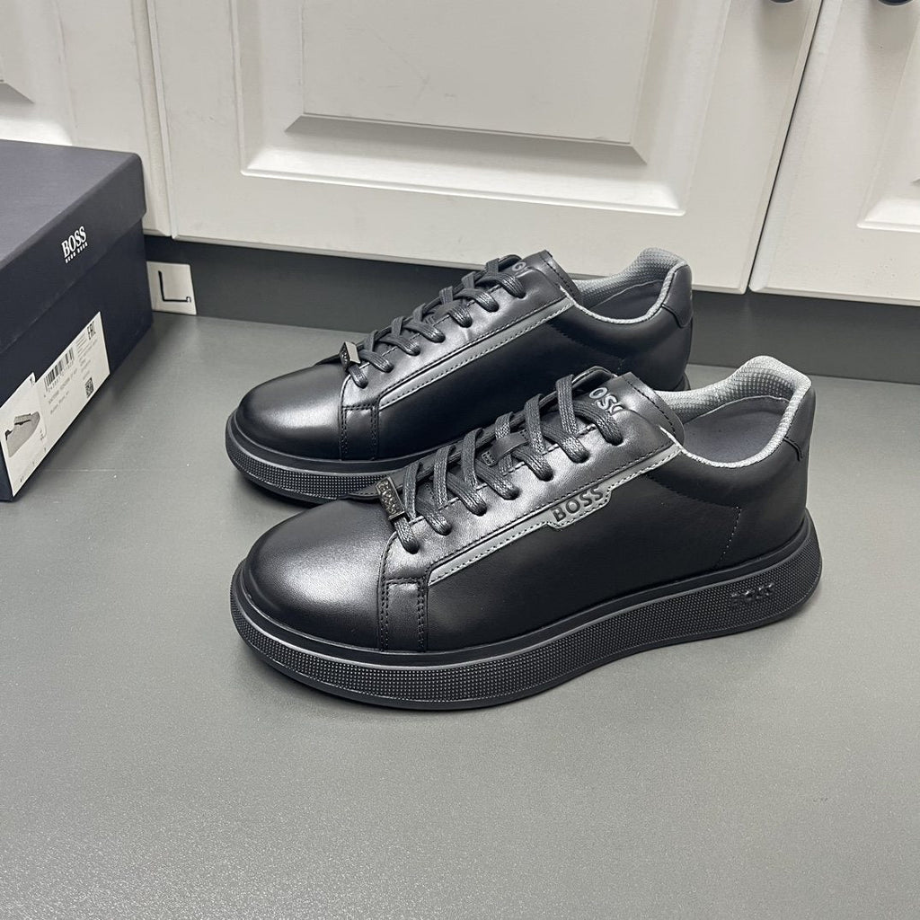 BOSS Black Low-Top Sneakers — front