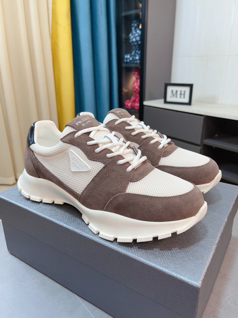 Prada Mesh Panel Lug Sole Sneakers — hero