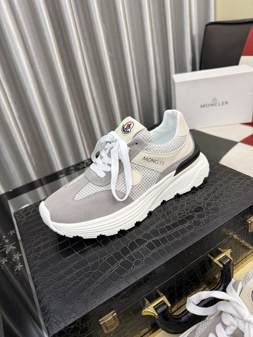 Moncler Mesh Panel Sneakers — front