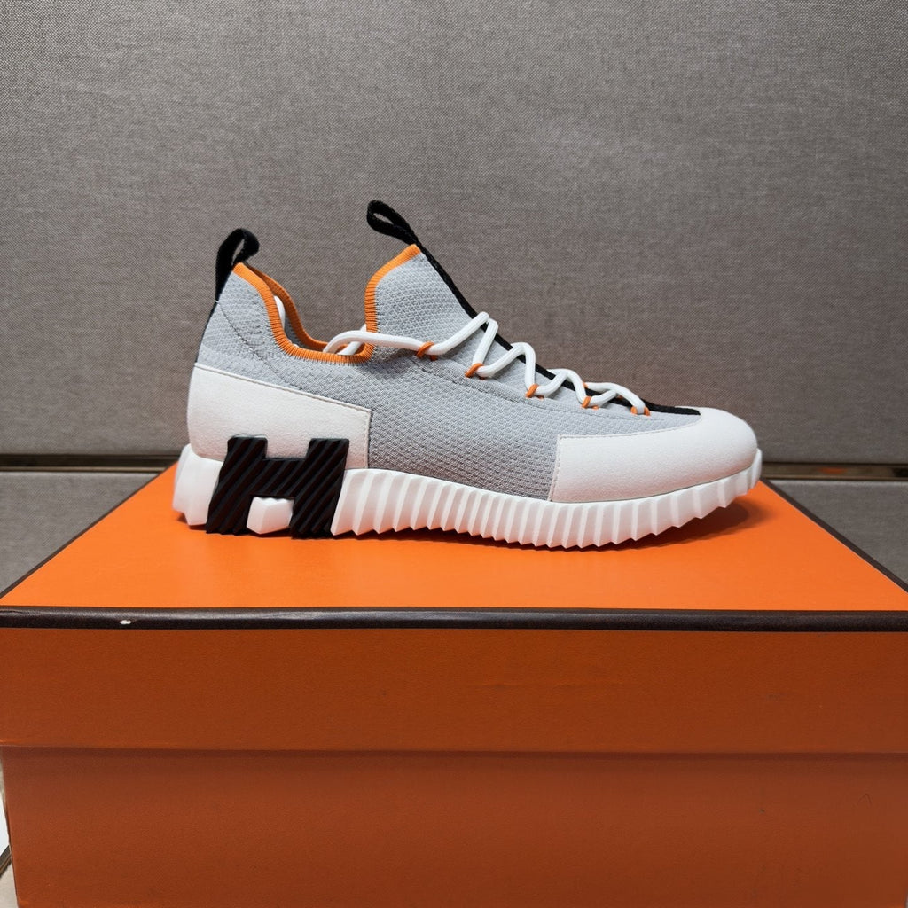 Hermès Color-Block Low-Top Sneakers — front