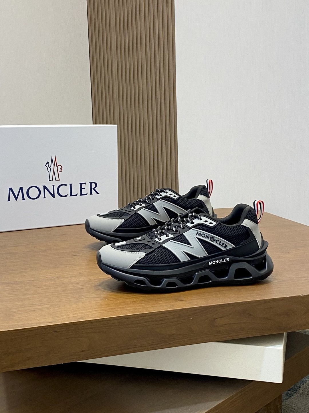 Moncler Mesh Panel Sneakers — front