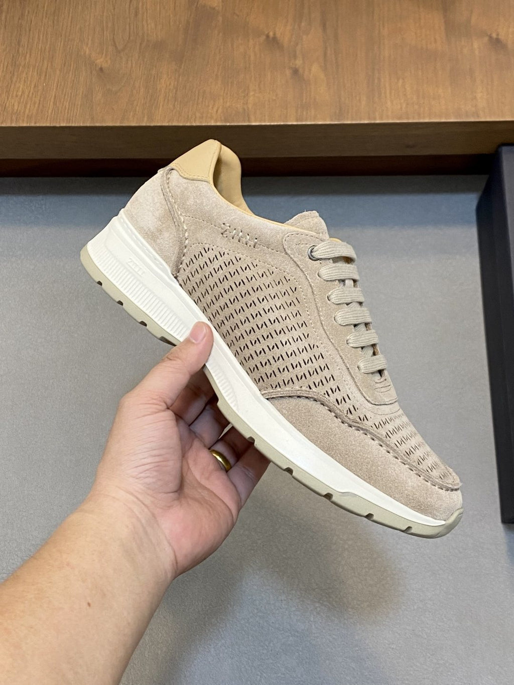 ZILLI Textured Low-Top Sneakers — side