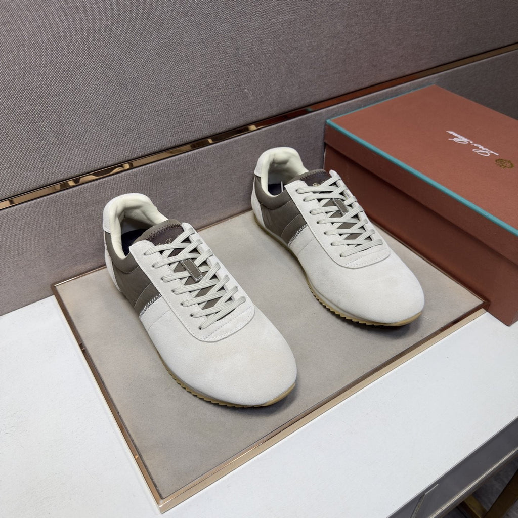 Low-Top Lace-Up Sneakers — front