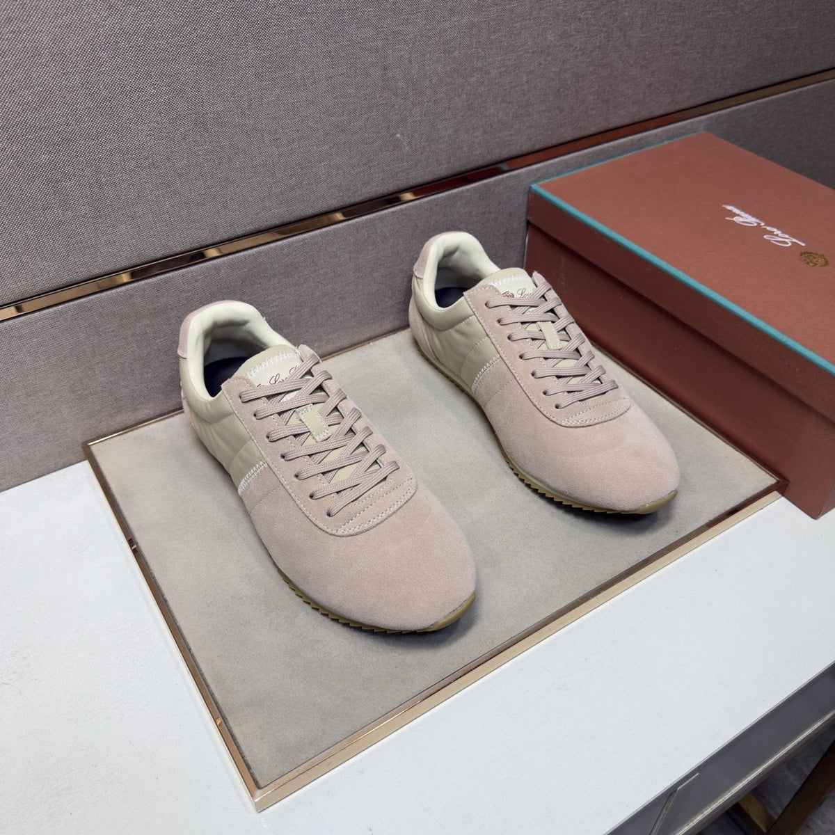 Low-Top Lace-Up Sneakers — front