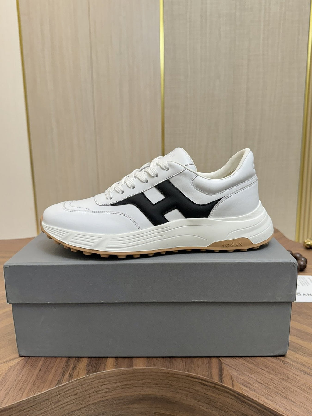 HOGAN H-Stripe Platform Sneakers — side