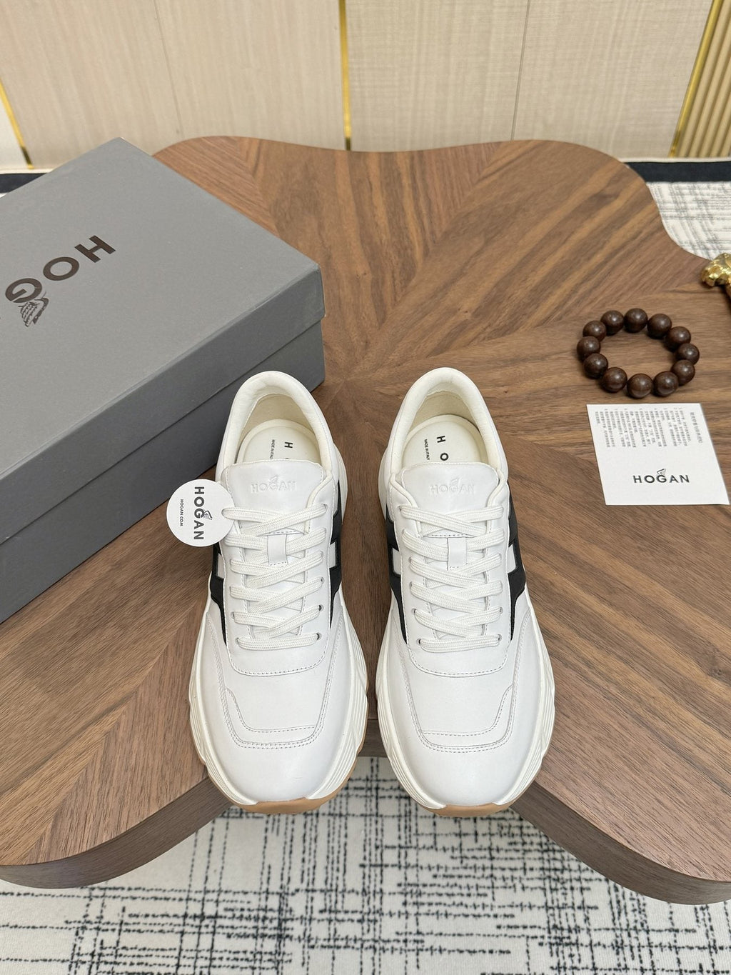 HOGAN H-Stripe Platform Sneakers — front