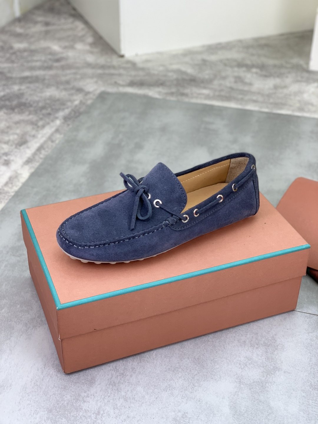 Loro Piana Suede Driving Shoes — side