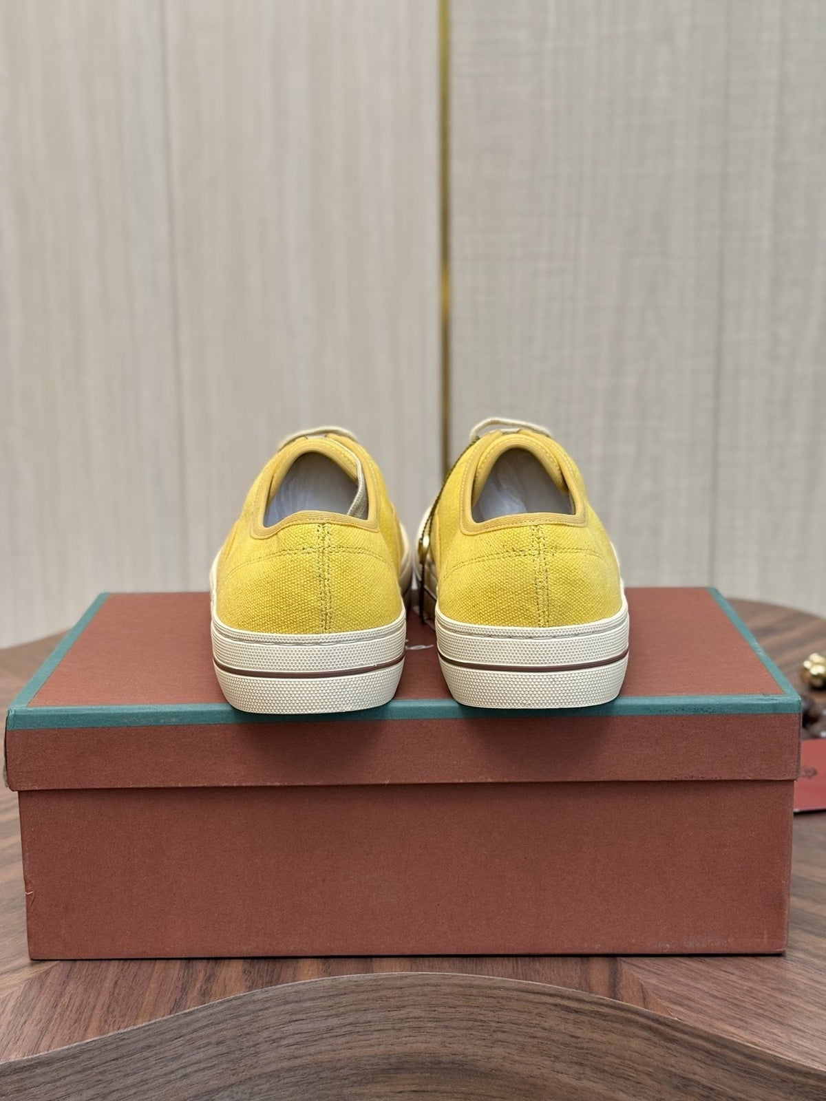 Loro Piana Low-Top Canvas Sneakers — back