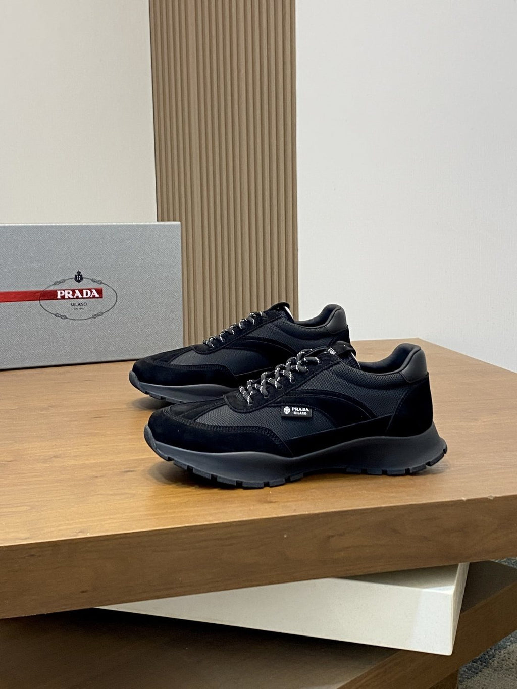 Prada Panel Low-Top Sneakers — front