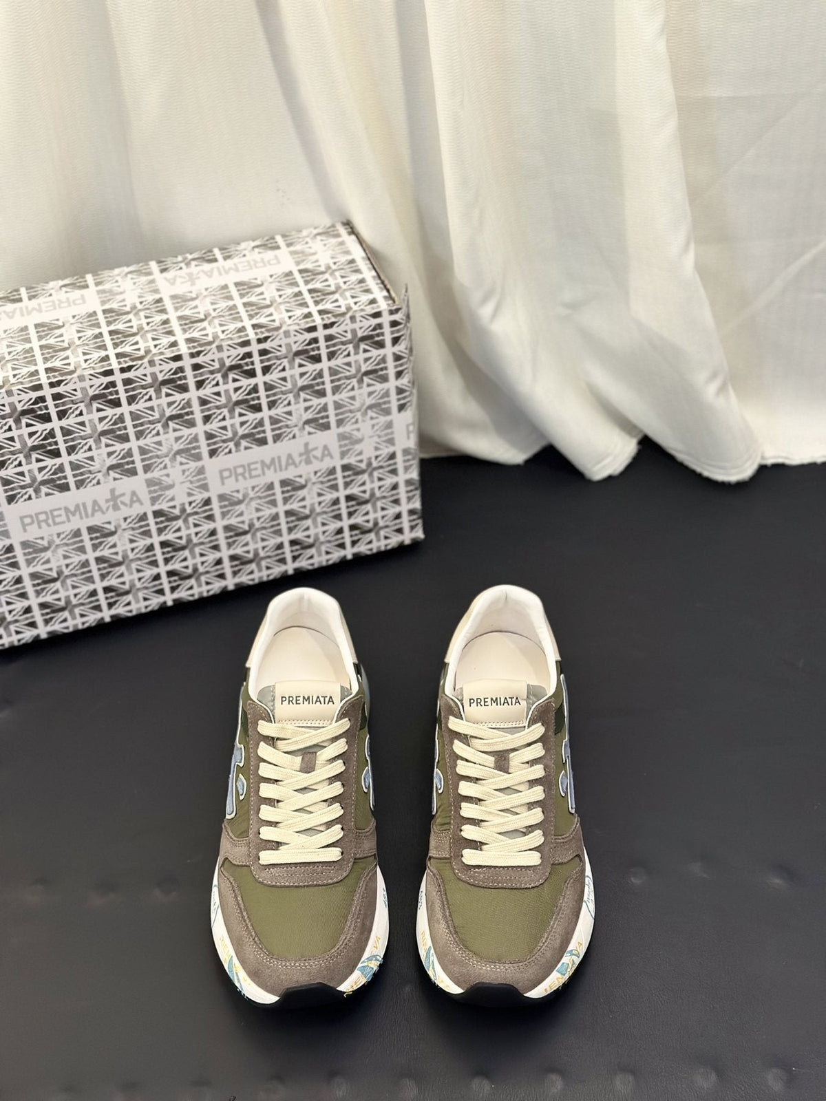 PREMIATA Layered Low-Top Sneakers — front