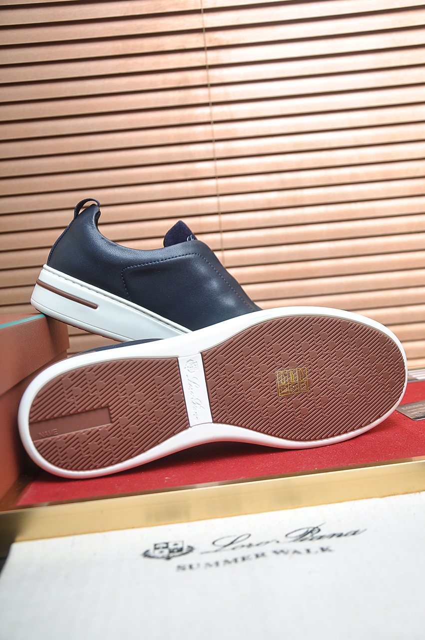 微商相册测试鞋子-Loro Piana Low-Top Slip-On Sneakers — side