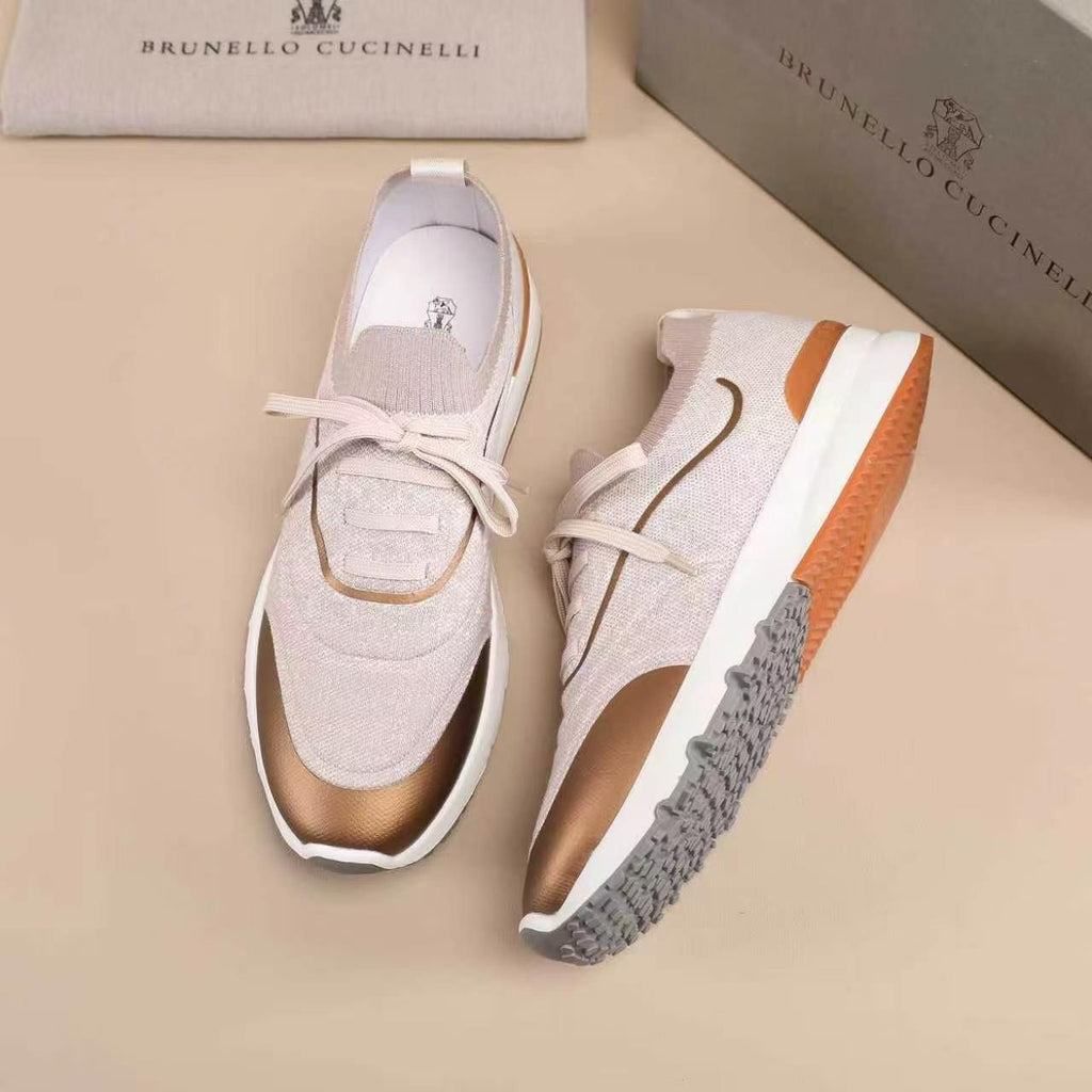 Brunello Cucinelli Panel Low-Top Sneakers — front