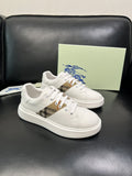 BURBERRY Check-Panel Low-Top Sneakers — hero