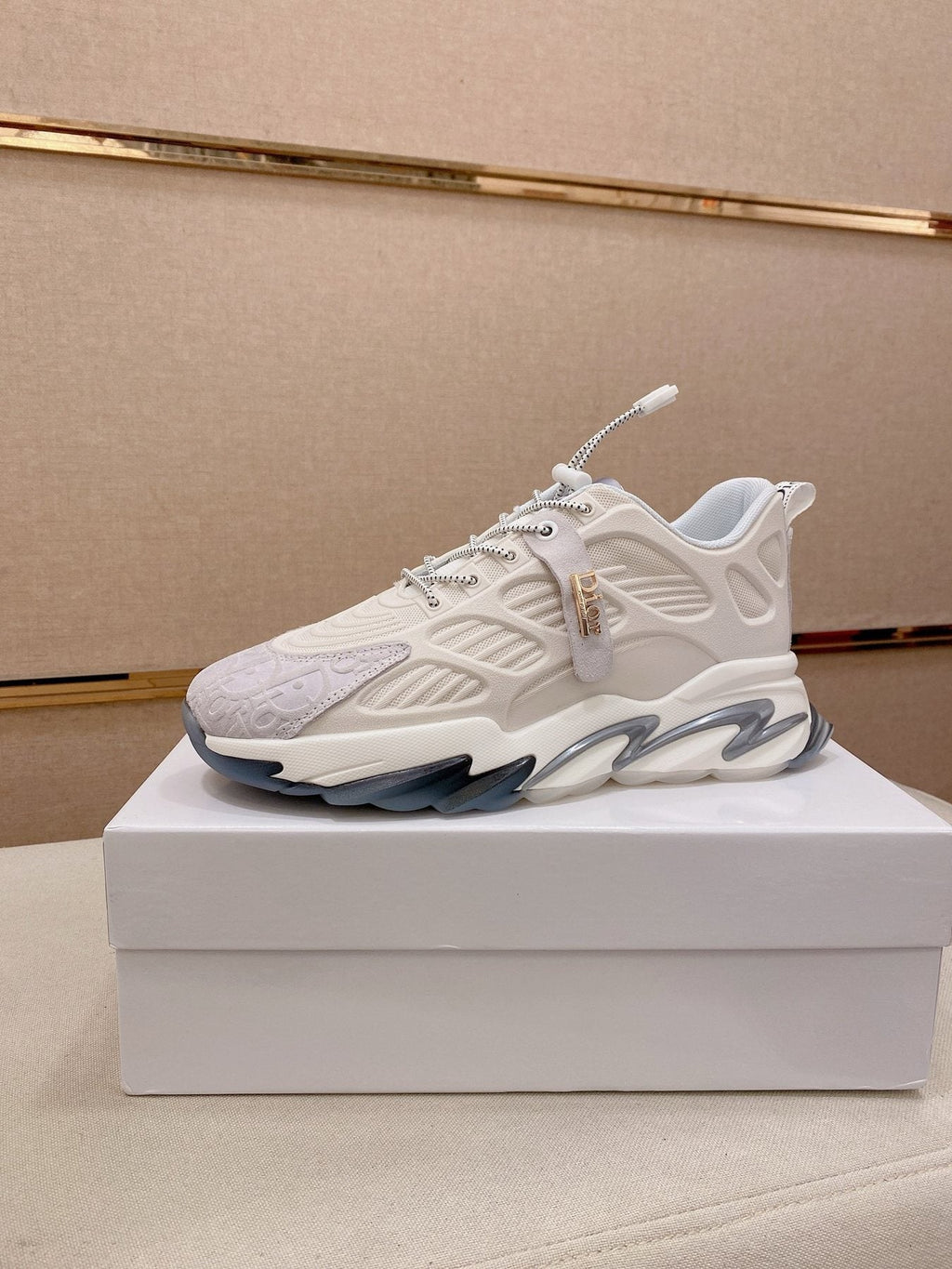 Dior Sculpted Sole Lace-Up Sneakers — front