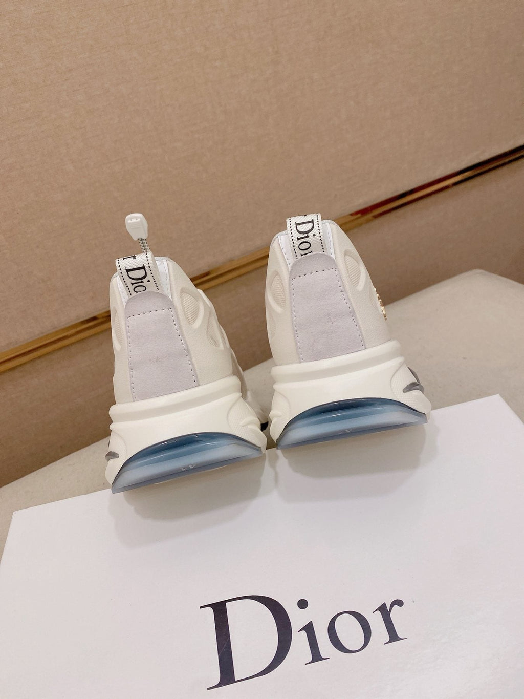 Dior Sculpted Sole Lace-Up Sneakers — back