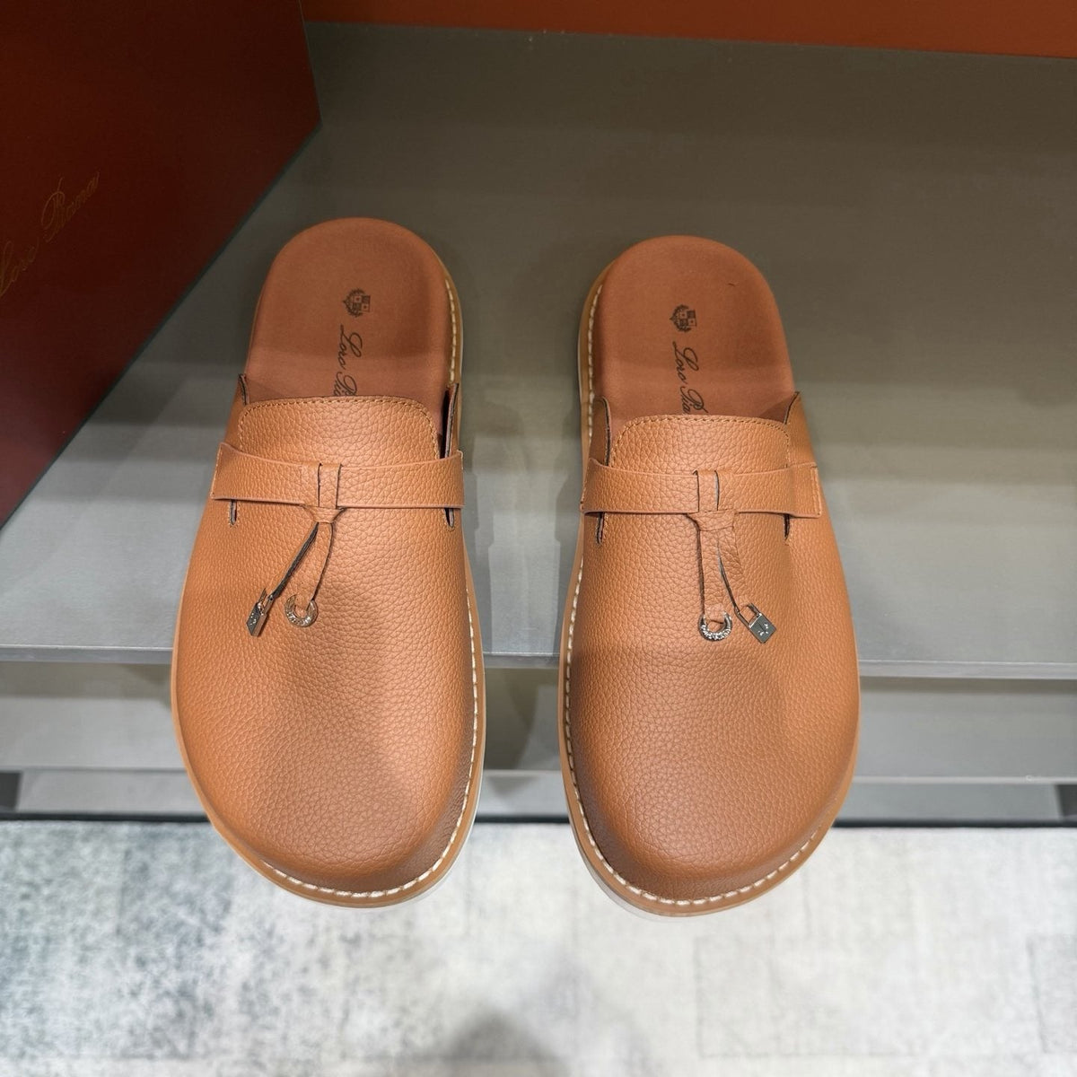 Loro Piana Textured Mule Loafers — hero