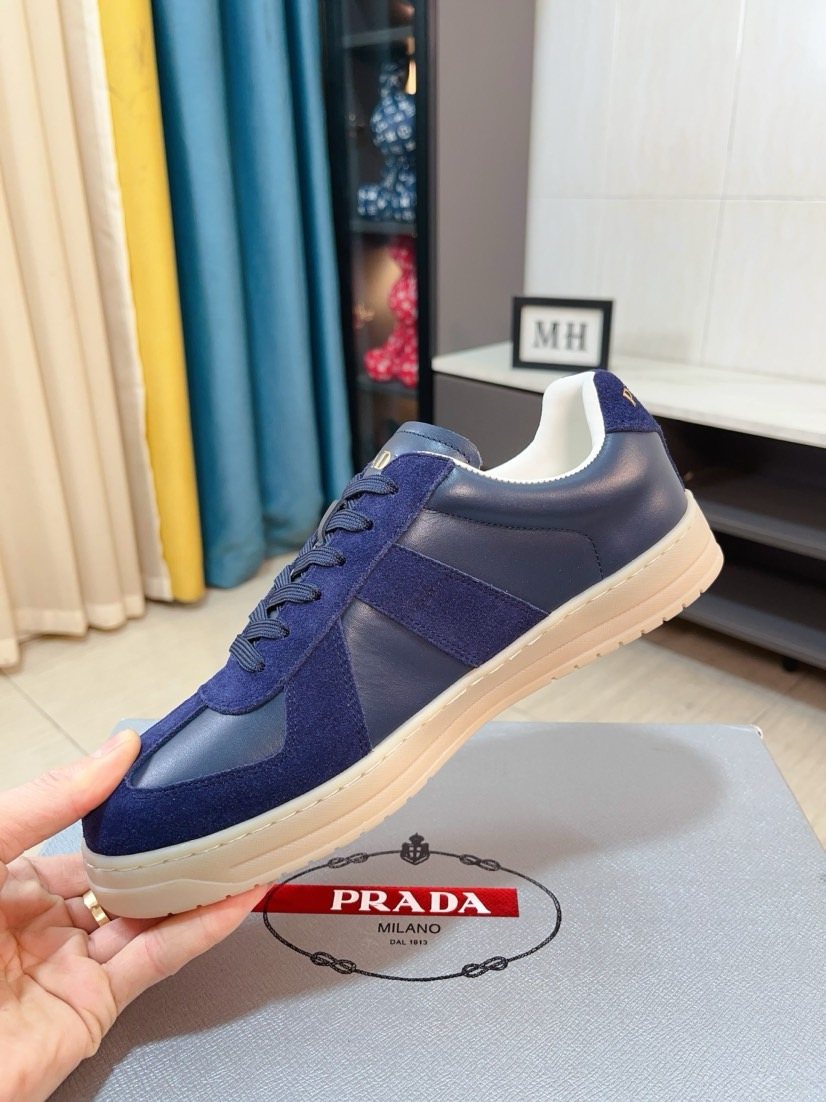 Prada Contrast Panel Sneakers — side
