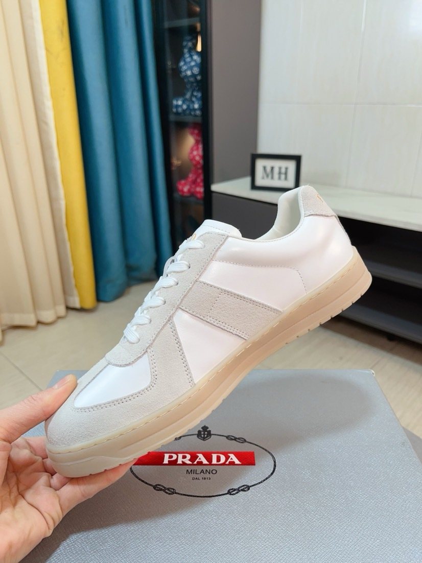 Prada Contrast Panel Sneakers — side