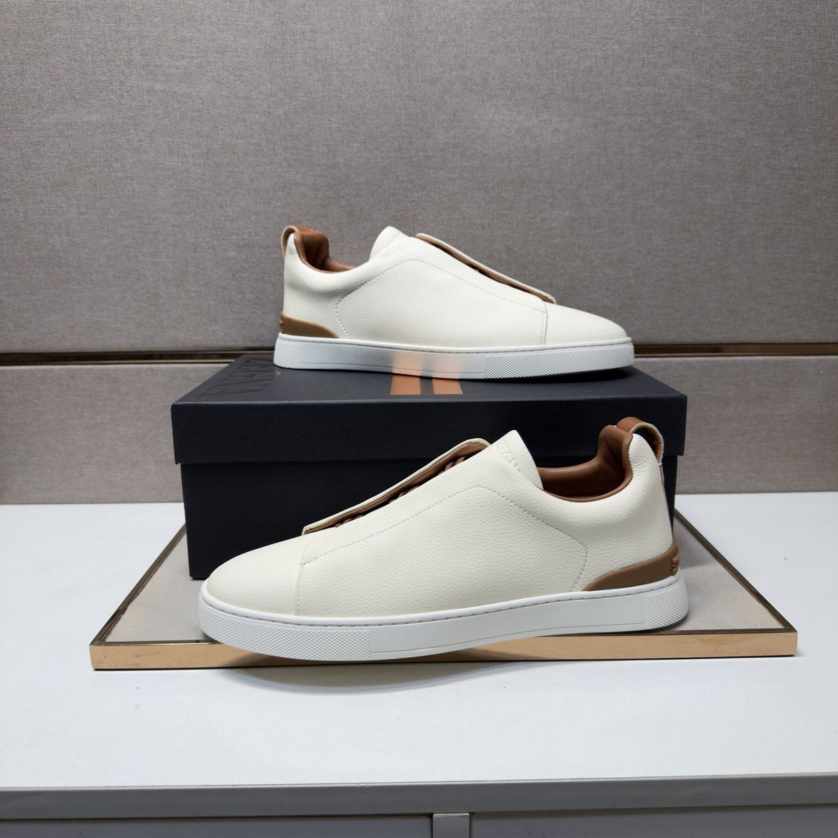 Zegna Low-Top Slip-On Sneakers — hero