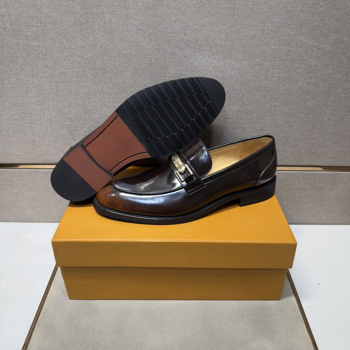 Louis Vuitton Polished Hardware Loafers — back