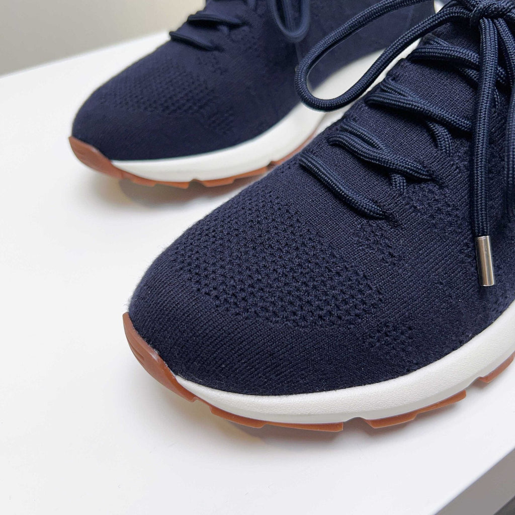Dior Knit Lace-Up Sneakers — side