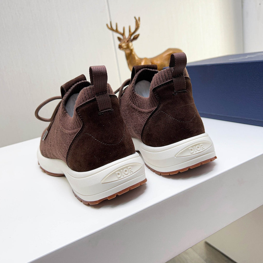 Dior Knit Lace-Up Sneakers — back