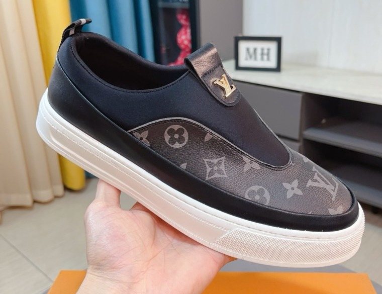 Louis Vuitton Monogram Slip-On Sneakers — front
