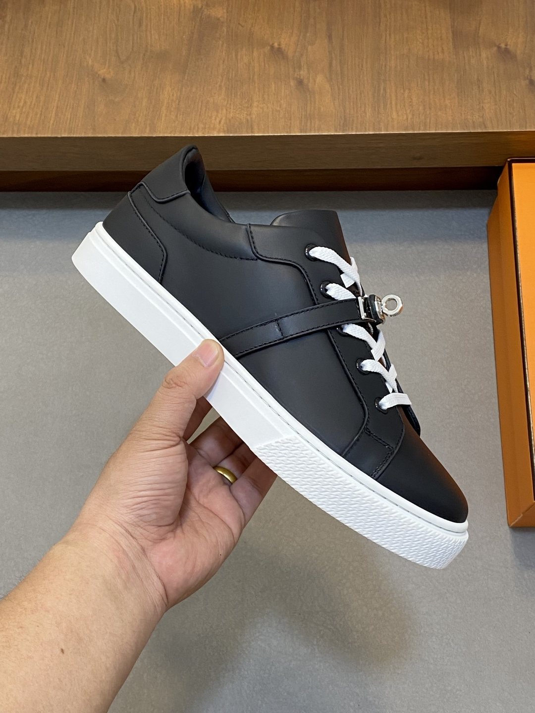 Men's Low-Top Lace-Up Sneakers — side