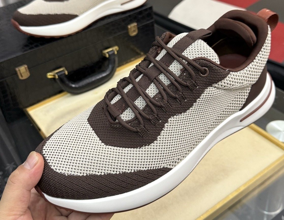 Two-Tone Low-Top Sneakers — front