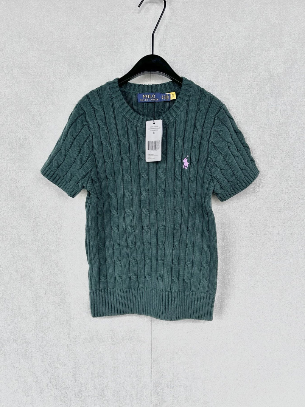 Test2-Ralph Lauren Women's Short-Sleeve Cable-Knit Sweater — front