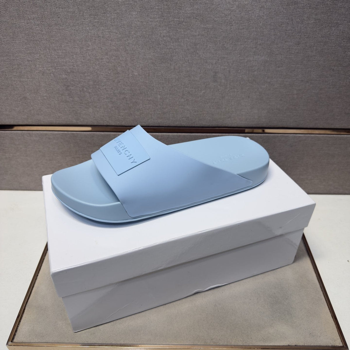 Givenchy Logo Strap Slide Sandals — side
