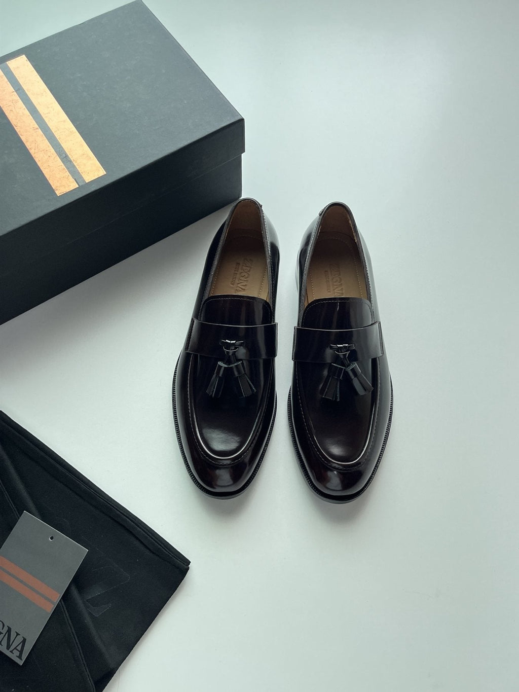 ZEGNA Tassel Loafers — front