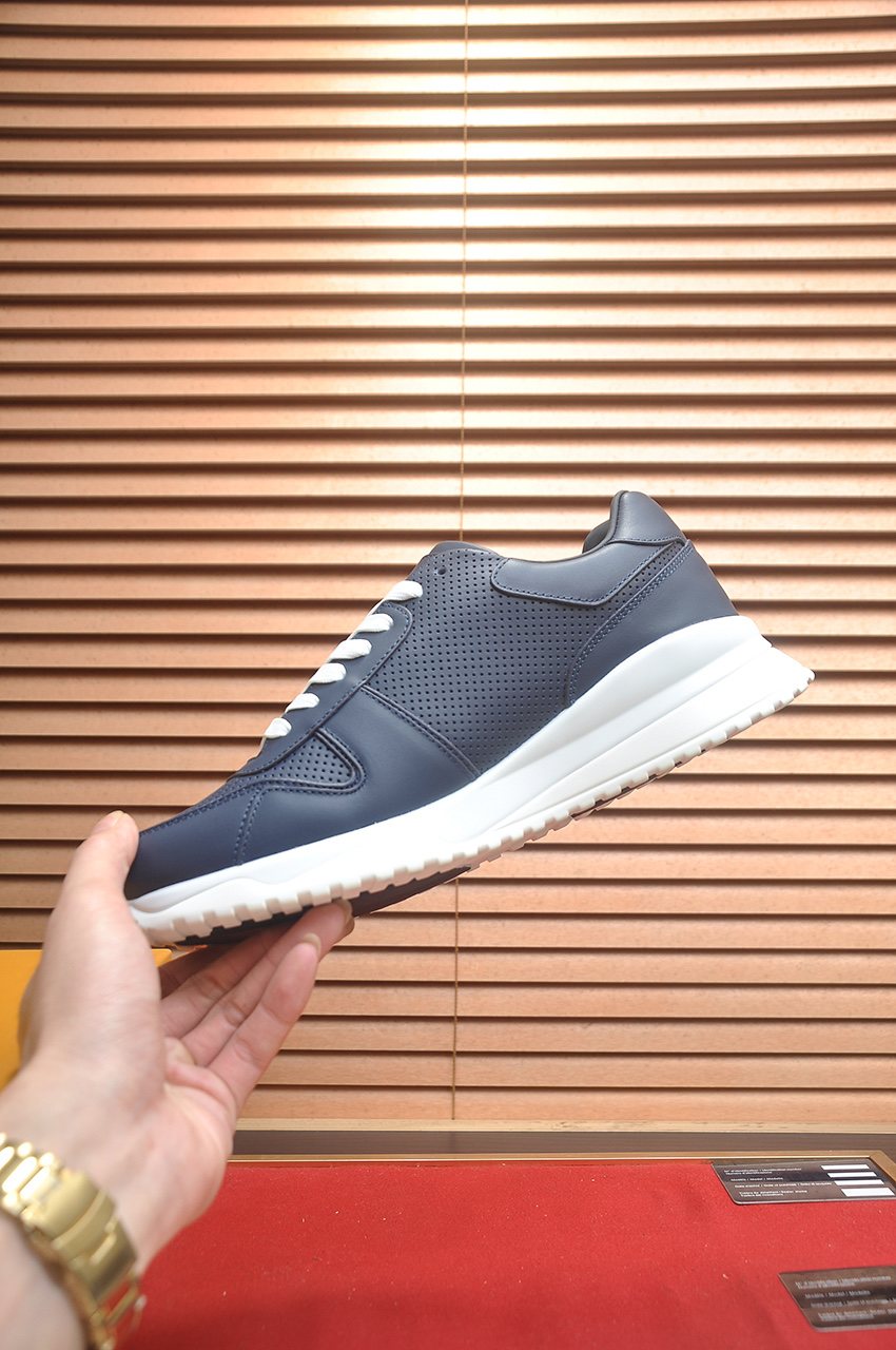Louis Vuitton Perforated Low-Top Sneakers — side
