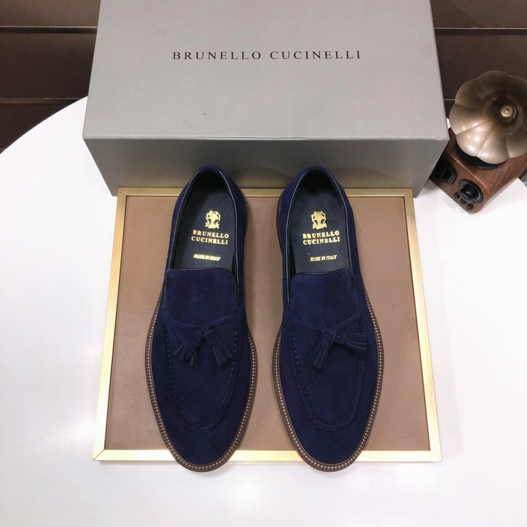 Brunello Cucinelli Men's Tassel Loafers — front
