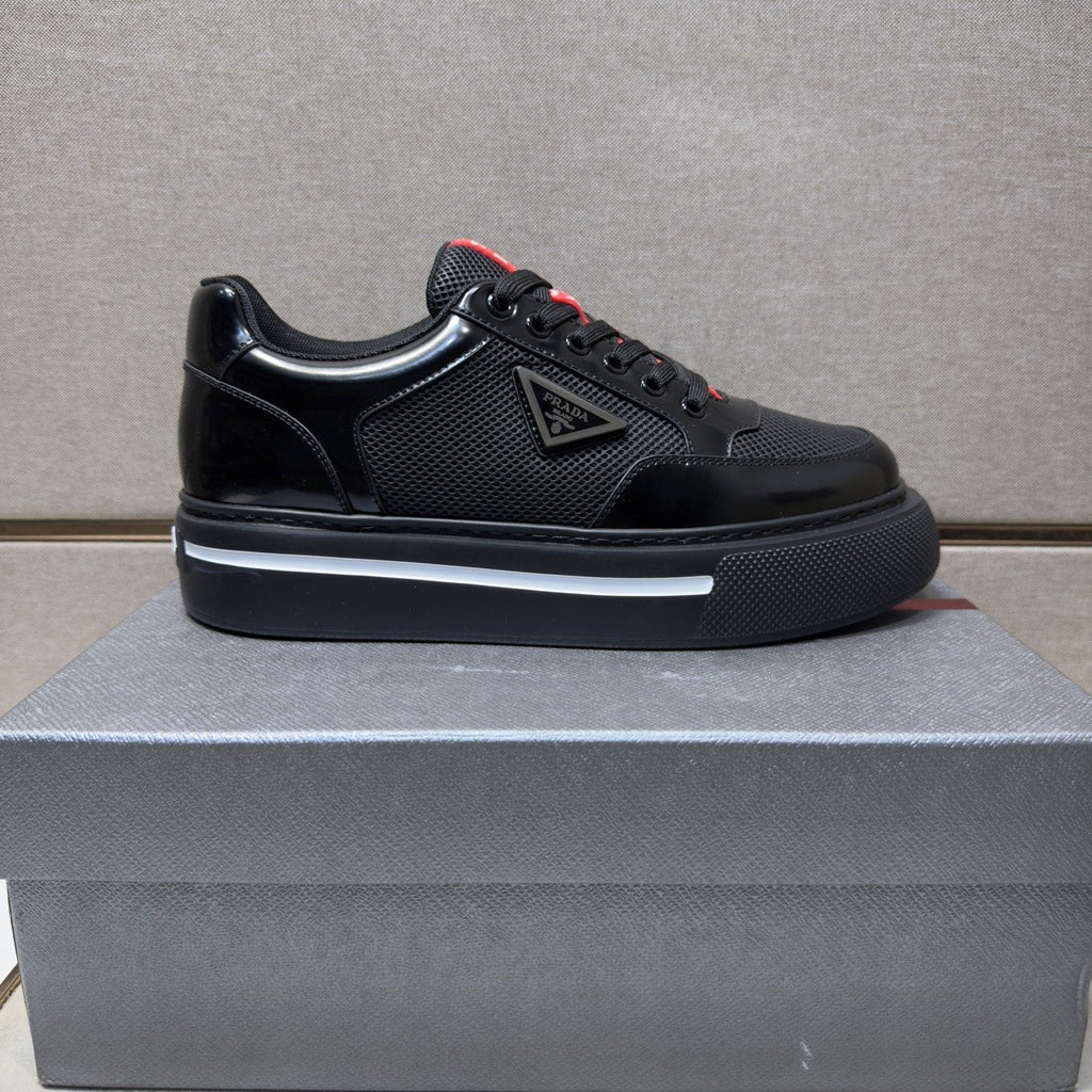 Prada Contrast Panel Low-Top Sneakers — front