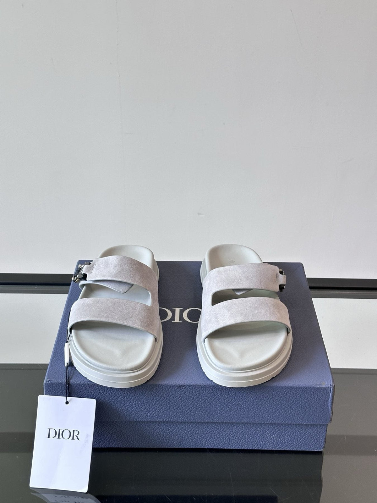 Dior Two-Strap Slide Sandals — front