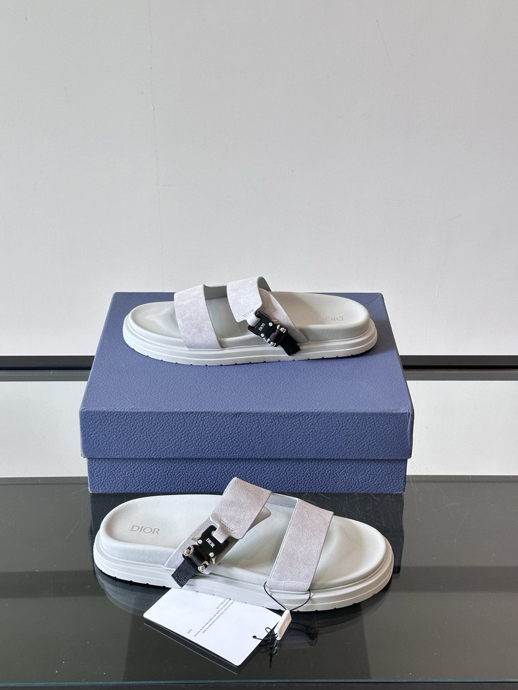 Dior Two-Strap Slide Sandals — side