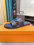 Louis Vuitton Interlaced Strap Slide Sandals — hero