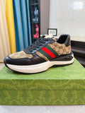 微商相册测试鞋子-Gucci Black and Beige Low-Top Sneakers — hero