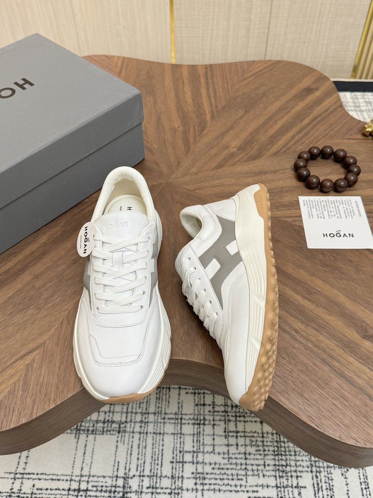 HOGAN H-Stripes Platform Sneakers — front