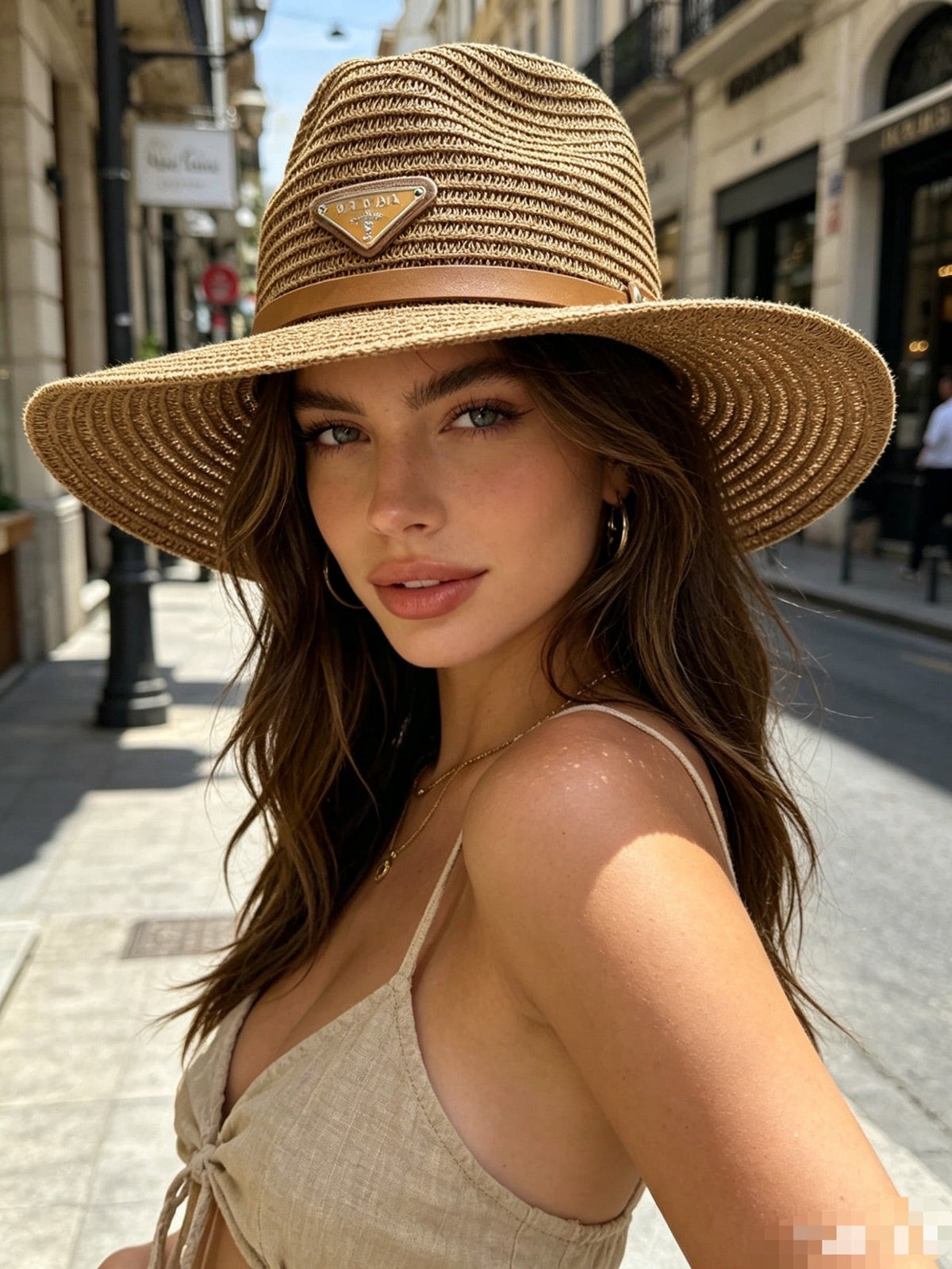 PRADA French Luxury Straw Sun Hat