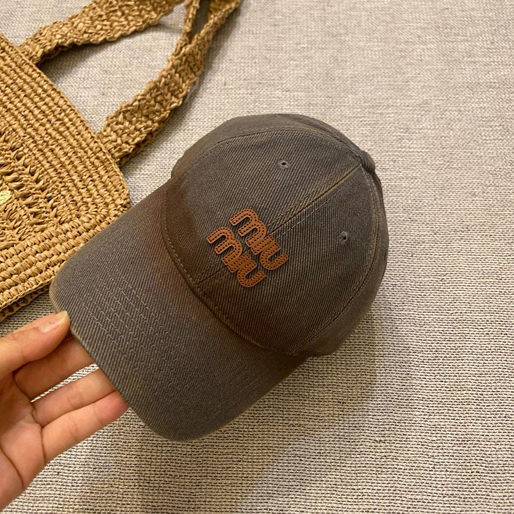 MIU MIU Gradient Washed Baseball Cap